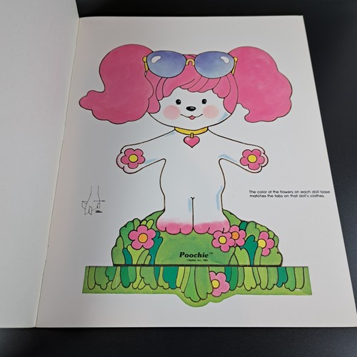 Libro de muñecas de papel vintage POOCHIE Whitman c1983 completo sin cortar #1983-45 - Imagen 4 de 7