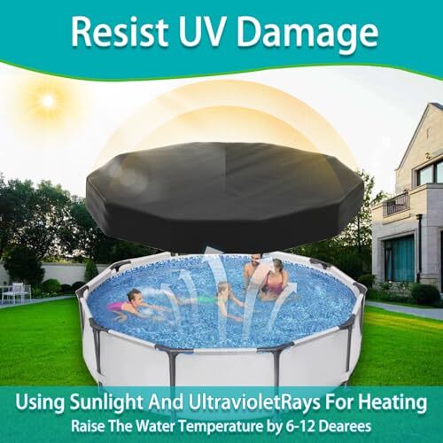 Pool Covers for Above Ground Pools Round Pool Winter Cover Tear Resistant - Picture 7 of 7