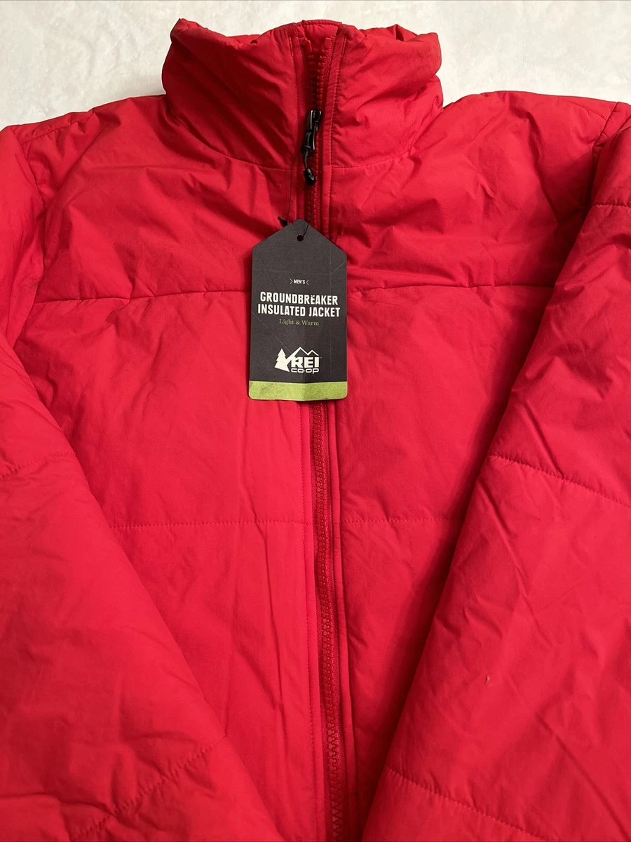 REI Co op Groundbreaker Insulated Jacket. Men s M Blazing Red. NWT
