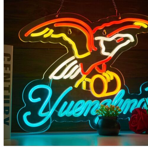 Colorful Yuengling Eagle Neon Sign - Perfect for Festive Bars and Parties
