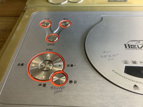 SAST FL-108A dvd Player Portable DVD Player GOLD COLOR - USB DVD MANY FUNCTIONS - Bild 11 von 14
