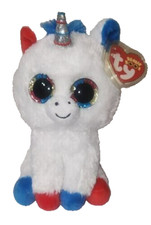 Ty Beanie Boos - LIBERTY the Unicorn (2019 Cracker Barrel Exclusive) 6" NEW MWMT