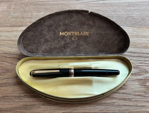 VINTAGE 50’S MONTBLANC MEISTERSTÜCK 252 FOUNTAIN PED 14 CARAT GOLD NIB ORIGINAL
