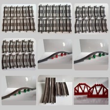 Lego Duplo Eisenbahn Zubehör Brücke Schienen Weiche Gleis Kreuzung 2