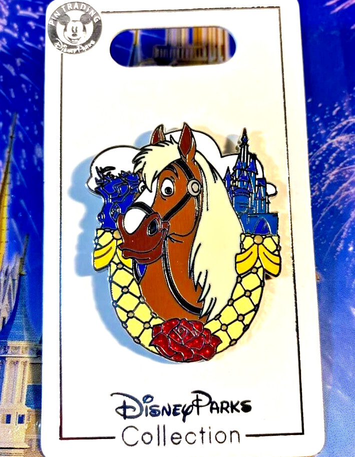 Prendedor Felipe Caballo de La Bella y la Bestia Libro de Cuentos Corceles LR Prendedor Disney