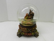 St. Nicholas Square Nativity Scene Glitter Snow Globe Music Box Silent Night