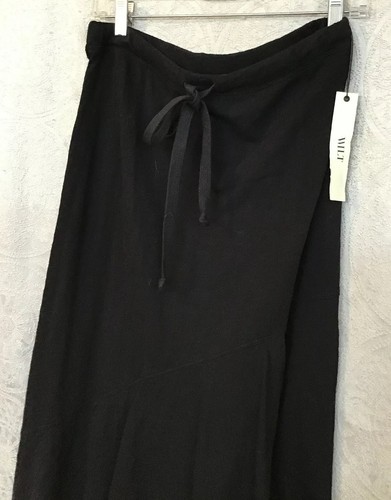 Wilt Skirt Black Drawstring Waist Highlow A Line Flair Cotton Size Xs NWT - 第 5/9 張圖片