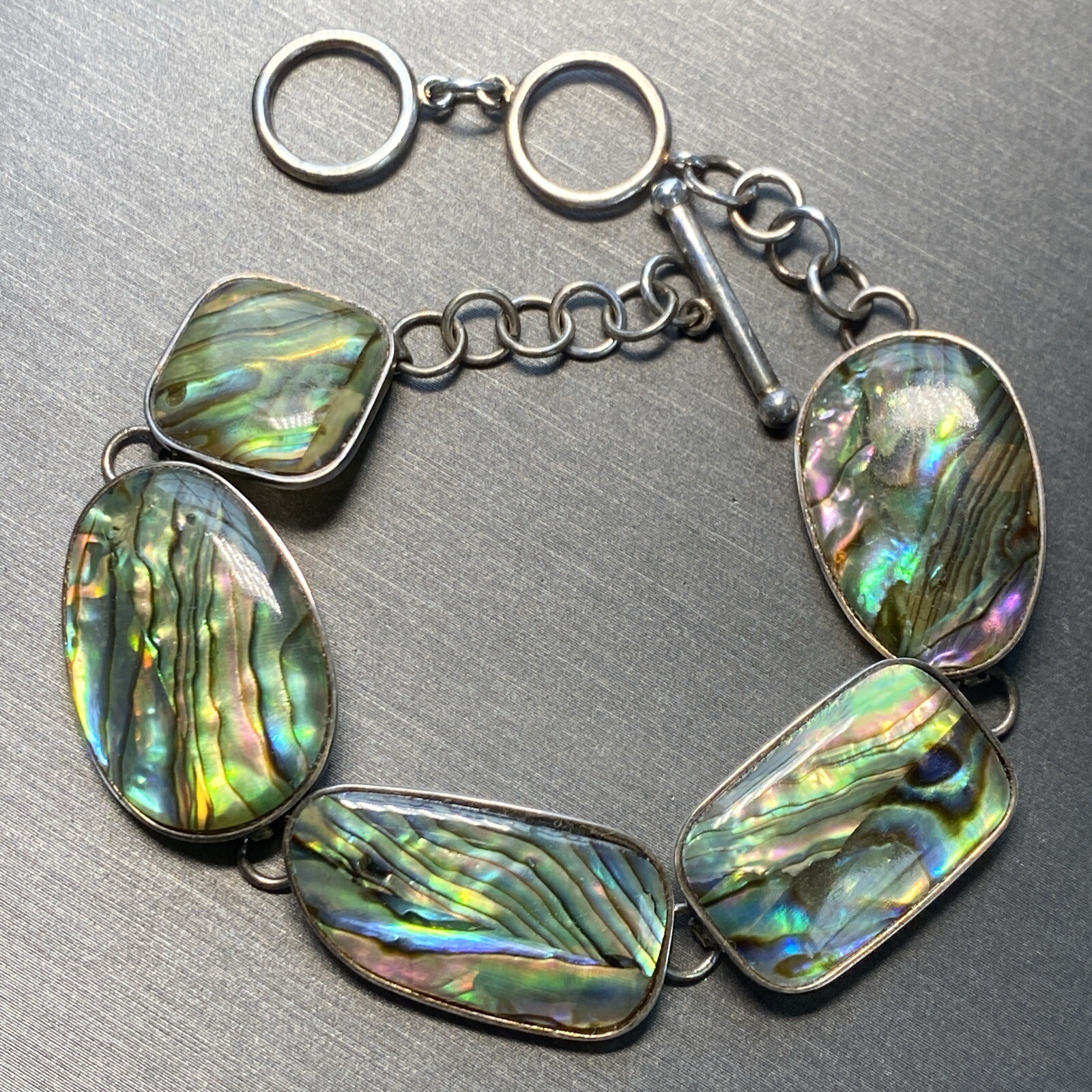 Sterling Silver Natural Abalone Shell Mermaid-cor… - image 11