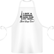 Tablier En Coton 100% Bio Amusant Pour Ma Femme Pêcheuse