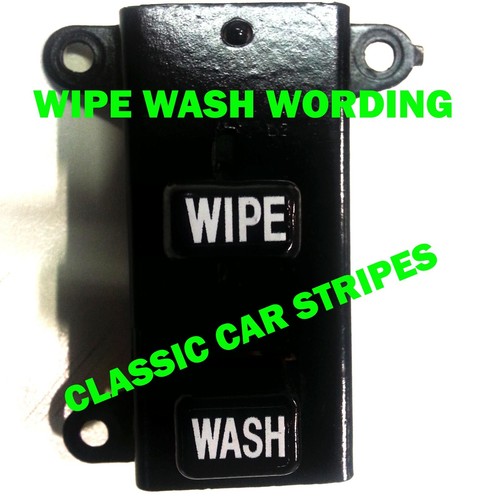 <!--F#f_0-->HQ Holden WIPE WASH Windscreen Wiper Switch Decal/Sticker Letter Set<!--F/-->