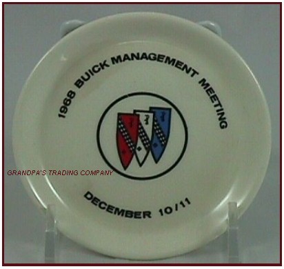 HLC Fiesta BUICK Car Management Meeting Coaster Saucer December 10/11 1968 VHTF - Picture 1 of 1