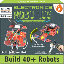 Butterflyedufields 40In1 STEM Robotics Kits for Kids 8-12 Years | DIY Robots Pro