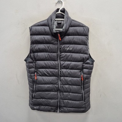 Rab Herren Electron Down Pro grau gefütterte Weste Gilet Bodywarm Pertex Nikwax Large 