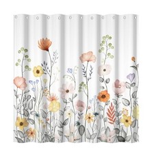 Floral Shower Curtain, Flower Bath Sets, 72"W x 72"L Pack of 1 Yyr00025