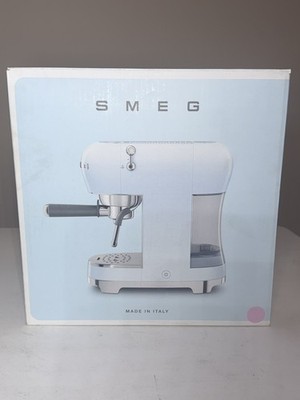 New in Box SMEG Retro Red Manual Espresso Machine Model ECF02RD