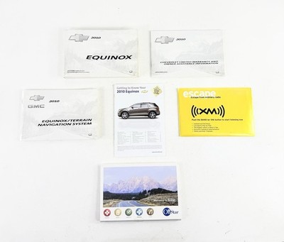 2010 Chevrolet Equinox Owners Manual Set With Case & Warranty Guide OEM