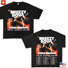 Trending Chris Brown Breezy Bowl XX Tour T-Shirt World Tour 2025 Shirt