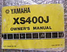 Vintage 1982 Yamaha XS400J Motorcycle Owners ...