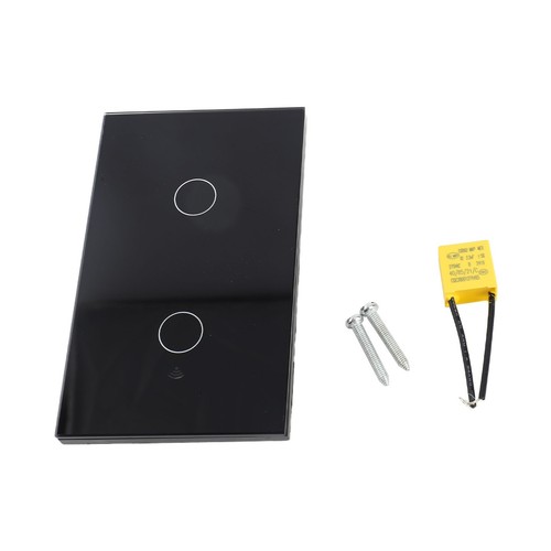 (Black)Smart Touch Panel for Tuya APP Phone Remote Control Voice Timing - Foto 4 di 6