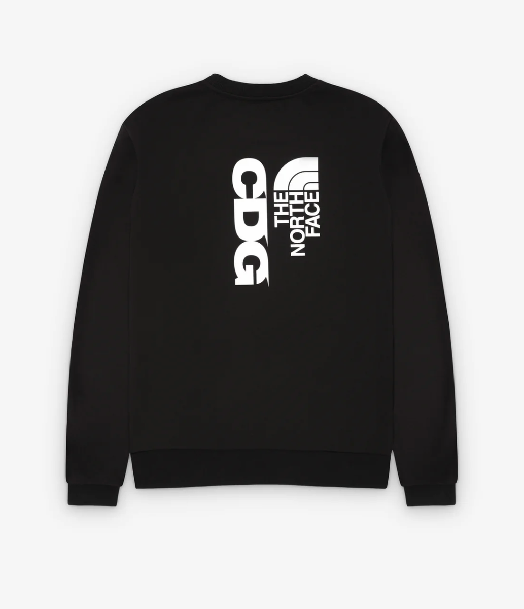 CDG x The North Face Crewneck Sweatshirt – Black – Brand New