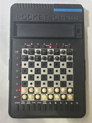 Vtg 1986 Kasparov Chess Computer Pocket Chess SciSys Model 114 Battery Operated