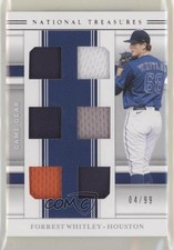 2020 National Treasures Game Gear Materials Sixes 4/99 Forrest Whitley 04tw