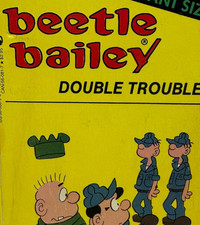 Beetle Bailey Double Trouble Mort Walker vintage giant size paperback comic 1983