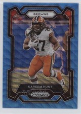 2023 Panini Prizm Blue Wave Prizm 75/199 Kareem Hunt #67 17wa