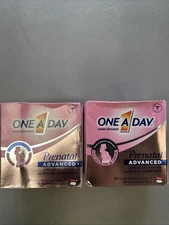 2 One A Day Prenatal Advanced Multivitamin 60 Softens & 60 Tablets EXP 02/26 +