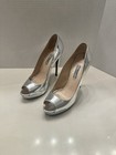 Prada Women’s Silver Pump Heels Size 39 — photo 1