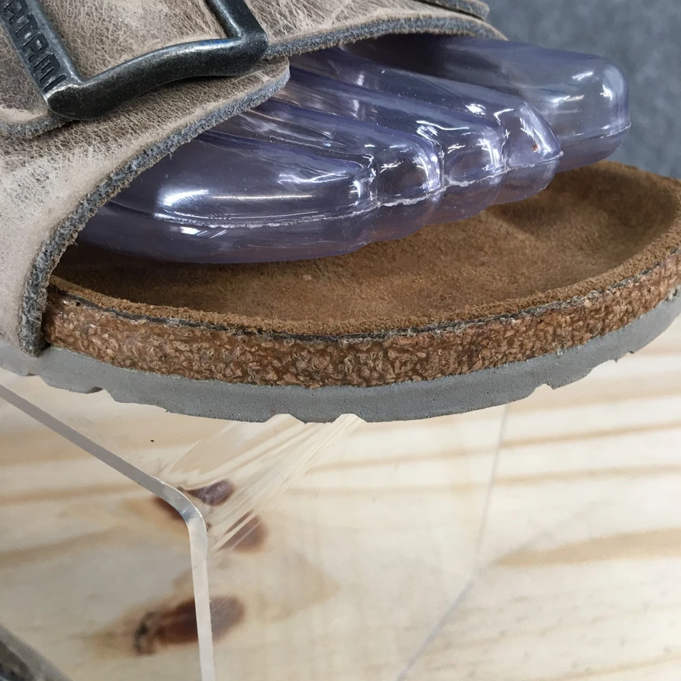 Босоножки женские Tatami от Birkenstock 38 Madrid шлепанцы серые без шнуровки с открытым носком на плоской подошве - Изображение 4 из 4