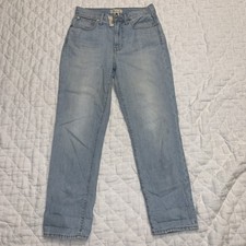 Madewell The Perfect Vintage Jeans High Rise Straight Leg Light Wash Ankle Sz 27