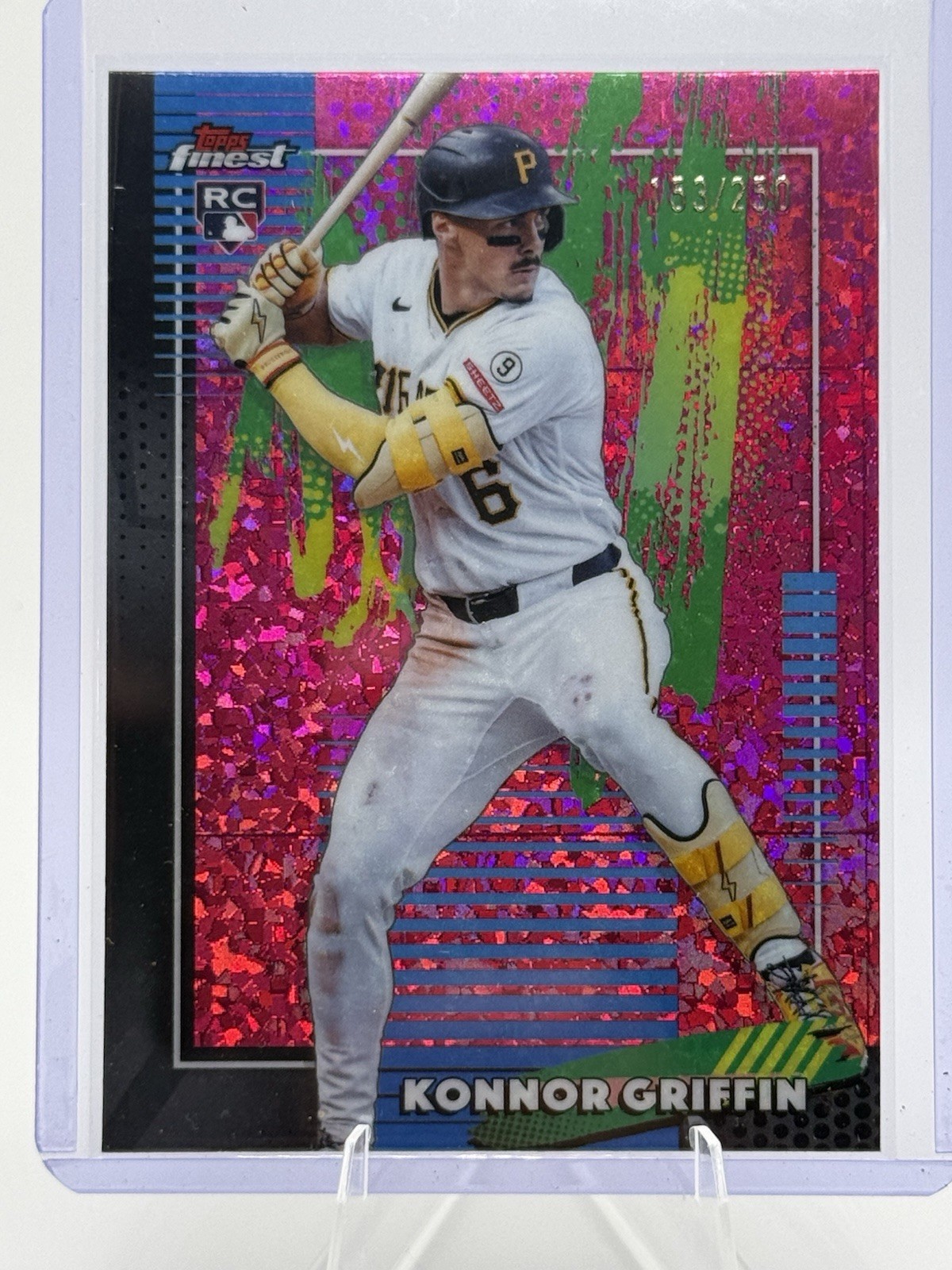 2026 Topps Finest Konnor Griffin #6 Pink Mini Diamond Refractor /250