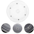  2pcs Clear Plastic Plastic Plastic Plastik-Küchendisplay Turntable 360-Grad