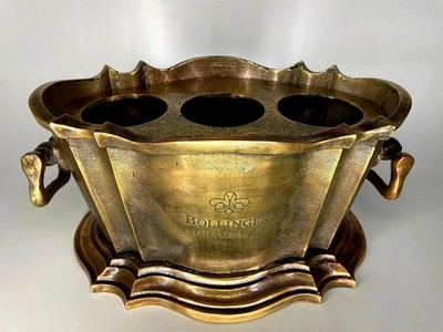 Eiskübel Weinkühler BOLLINGER Champagner 1872 TROPHÄE FÜR SIEGER EISKÜBEL