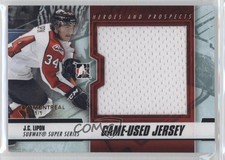 2012 ITG Heroes and Prospects Black Jersey Montreal Card Show 1/1 JC Lipon 2a8