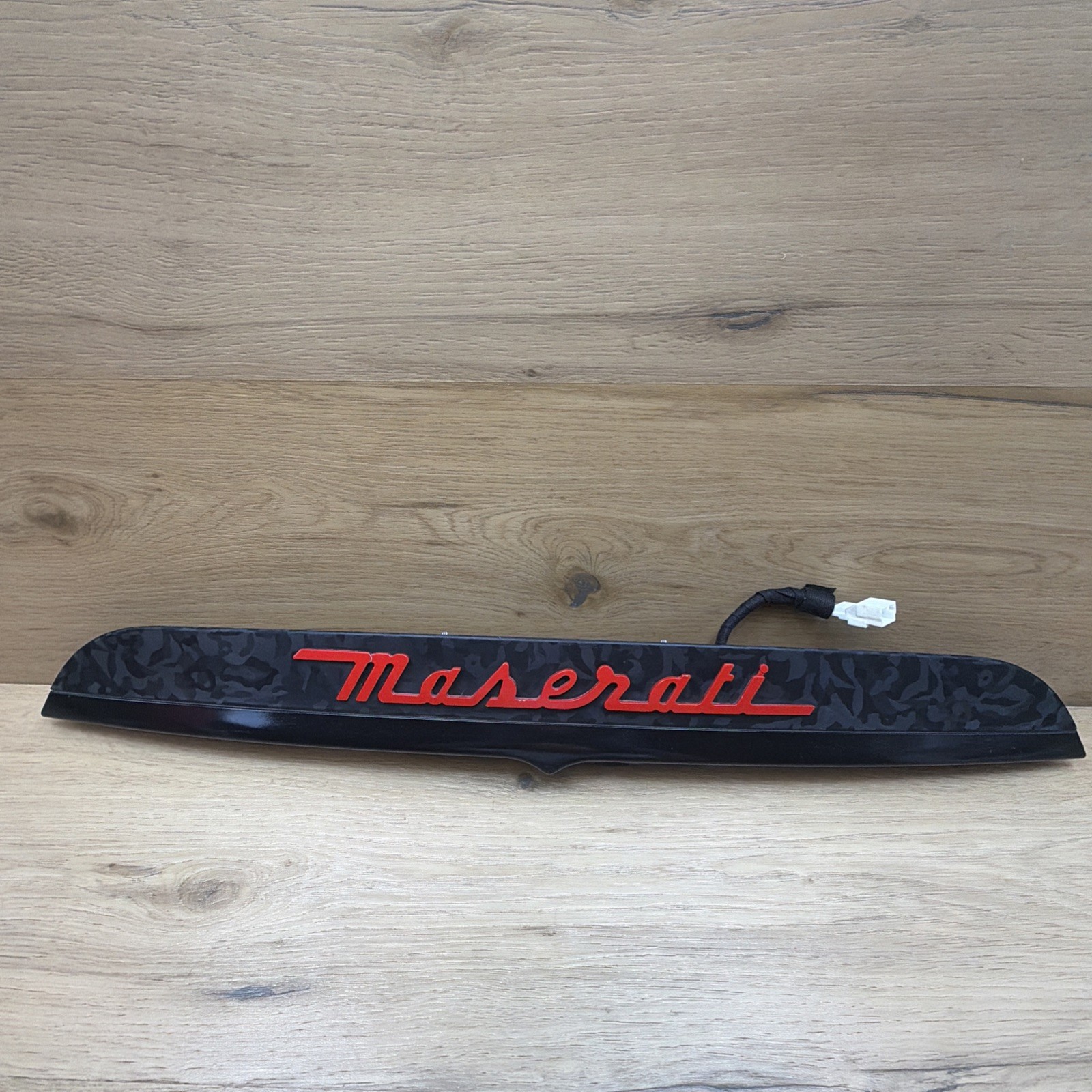 🟢 OEM Maserati M157 Ghibli 14-17 Rear Trunk Camera Trim Handle Lights GRAY🟢
