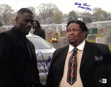 Idris Elba & Robert F. Chew Signed The Wire 11x14 Photo Beckett Authenticated