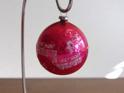 Vintage Posten 12 Quecksilber Glas Weihnachtsschmuck Glitzer Schablone 1,75" glänzend Brite + - Bild 20 von 20