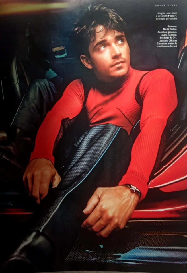 CHARLES LECLERC Carlos Sainz GQ Magazine Italia September 2022 Jacob Elordi - Image 3 of 4