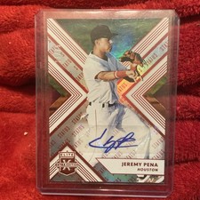 2018 Jeremy Pena Elite Extra Edition Status Red Auto Rookie 13/75