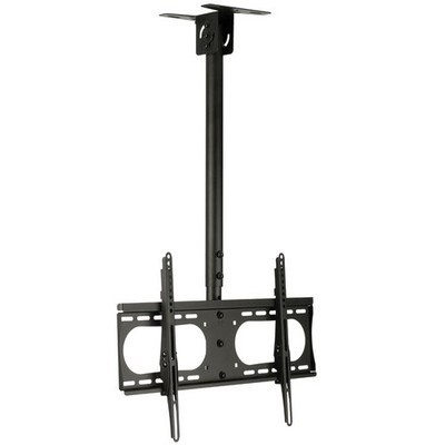 TV Deckenhalterung schwarz neigbar Halterung Fernseher 85'' Zoll massiv Stahl