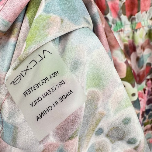 Alexis Damiani Aquarell V-Ausschnitt Blumenmuster Minikleid Mehrfarbig Gr. XS - Bild 10 von 11
