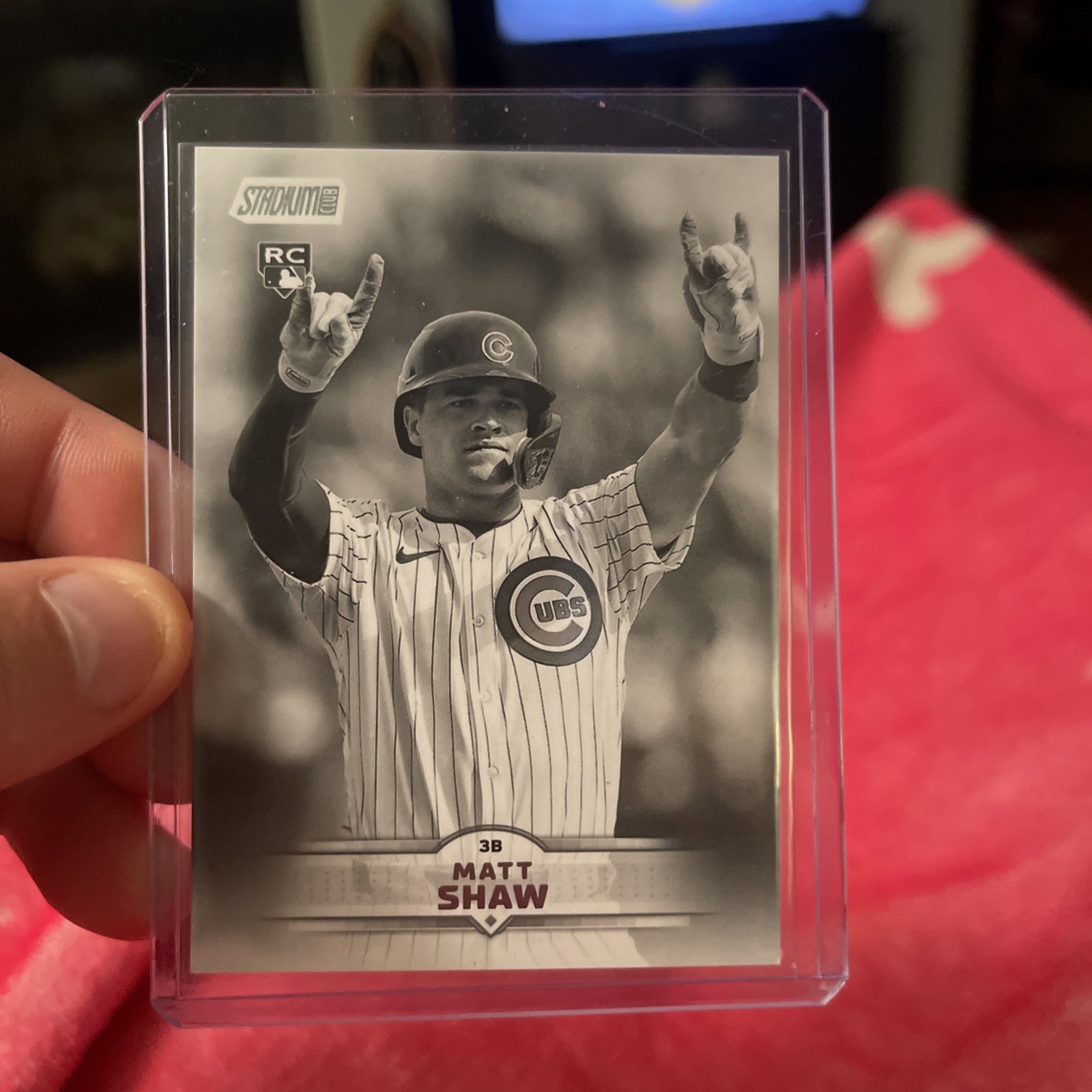 2025 Topps Stadium Club Black and White Parallel #65 Matt Shaw Sp Rare Cubs 1:90