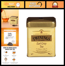 Earl Grey Loose Tea - 7.05 oz Tin, Smooth  Flavorful Black Tea, Caffeinated, Ho