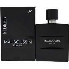 Image of MAUBOUSSIN POUR LUI IN BLACK 100ML EDP SPRAY | NEW & SEALED | FREE P&P | UK