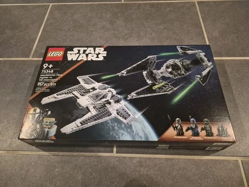 LEGO Star Wars: Mandalorian Fang Fighter vs. Tie Interceptor Set 75348 - New!