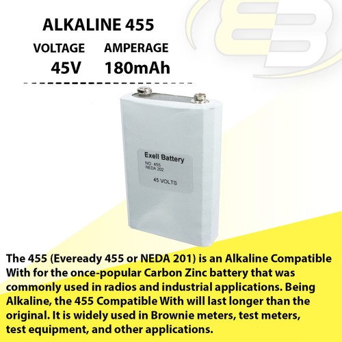 Exell 455 Alkaline 45V Batterie NEDA 201, EB-455, 30F40 - Bild 4 von 5