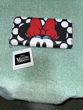 Disney Minnie Mouse Zip Around Wallet 7 1/2 Inch X 4 Inch New With Tags