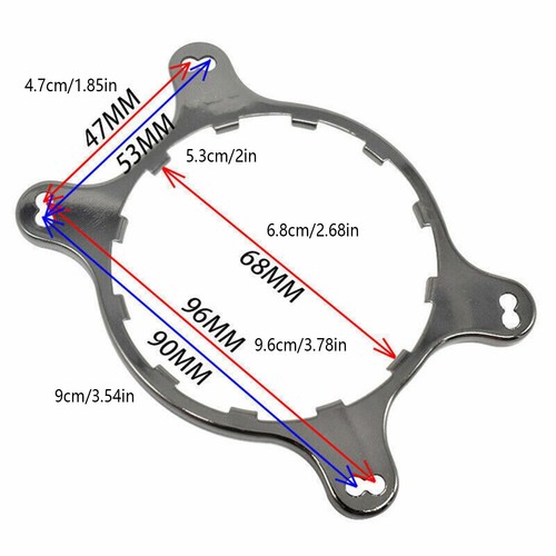 Carbon Steel Cooler Mounting Bracket Kit for Corsair H45 H55 H60 Tt water 3.0 R - Afbeelding 2 van 8